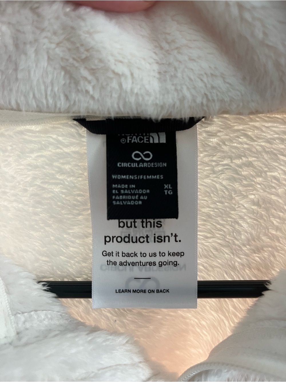 The North Face Cream Fleece Full-Zip Jacket - Picture 6 of 9